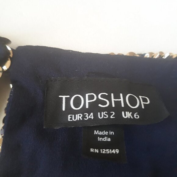 NWOT Topshop Gold Sequin Cropped Top 2 Date Night Party Event Club - Picture 8 of 10